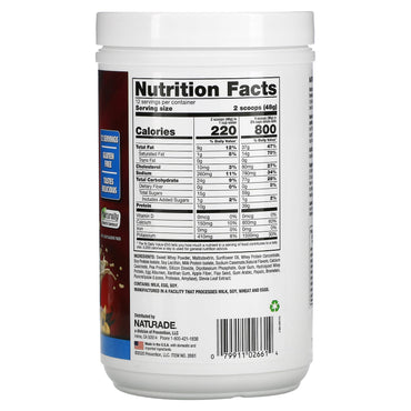 Naturade, Weight Gain Powder Sugar Free Vanilla, 18 Oz UPC 079911026614 | Hilife Vitamins