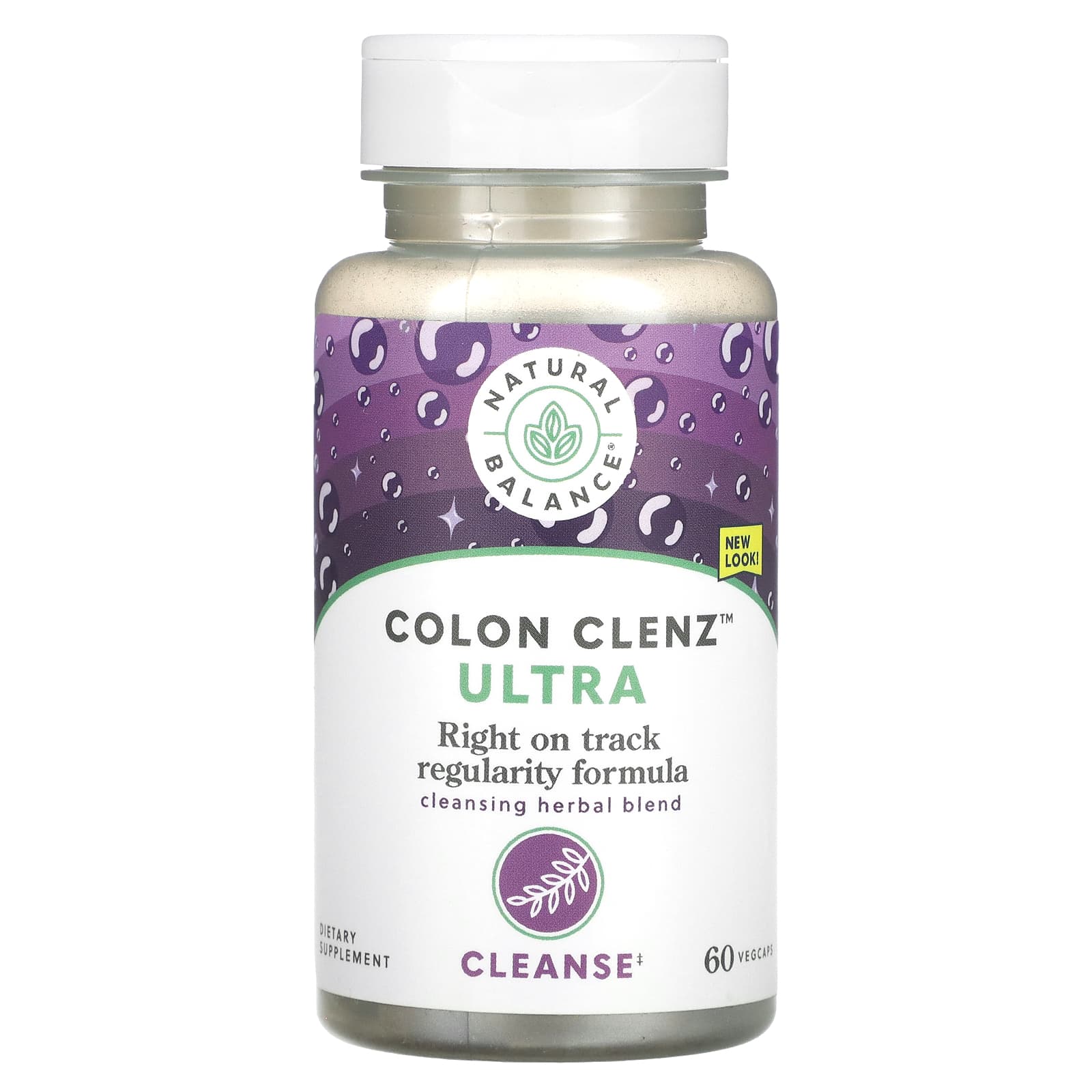 Natural Balance, Ultra Colon Clenz, 60 VegCaps UPC 047868123281 | HiLife Vitamins