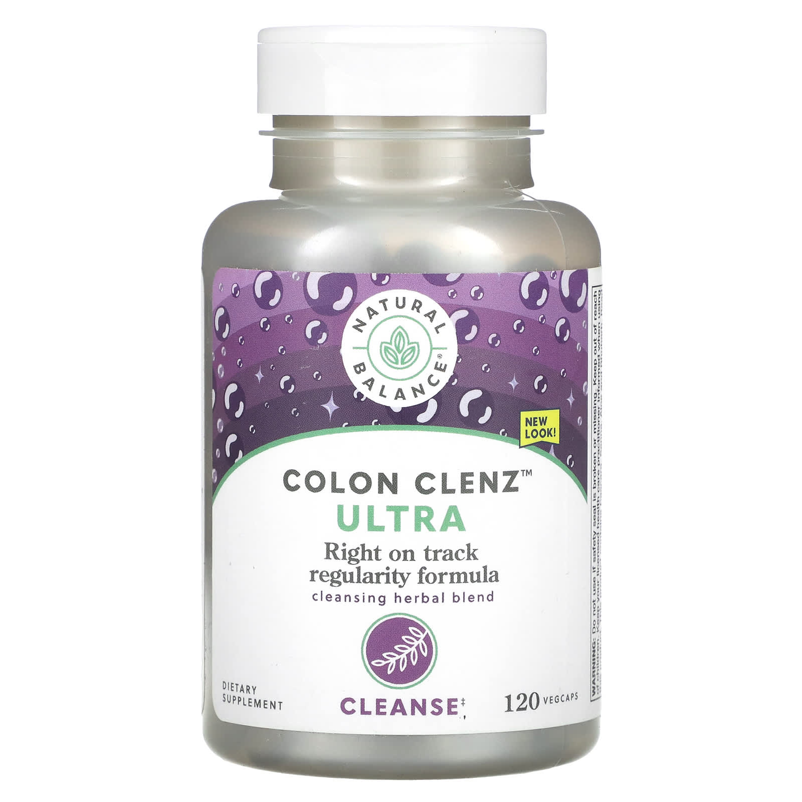 Natural Balance, Colon Clenz Ultra, Cleansing Herbal Blend, 120 VegCaps UPC 047868127524 | HiLife Vitamins