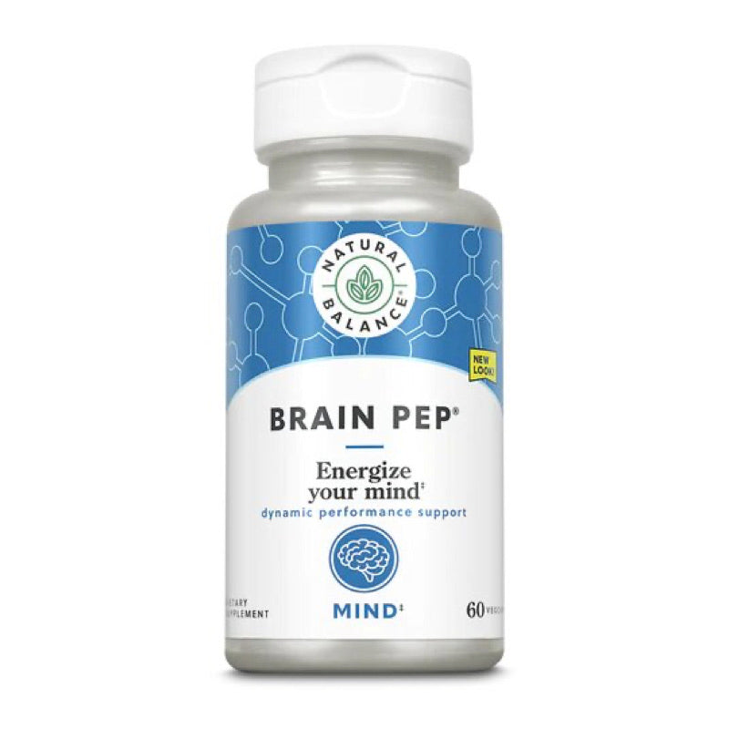 Natural Balance, Brain Pep, 60 VegCaps - 047868150607 | Hilife Vitamins