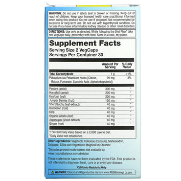 Natural Balance, Water-X, Herbal Blend, Maximum Strength, 60 Capsules UPC 047868712171 | HiLife Vitamins