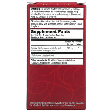 Natural Balance, Long Jack, PowerMax 200, 60 Vegetarian Capsules UPC 047868894129 | HiLife Vitamins