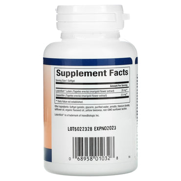 Natural Factors, Lutein, 20 mg, 60 Softgels UPC 068958010328 | Hilife Vitamins