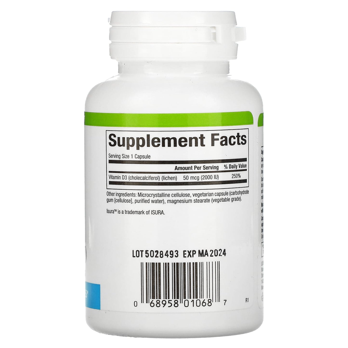 Natural Factors, Vegan Vitamin D3, 50 mcg (2,000 IU), 90 Vegetarian Capsules UPC 068958010687 | Hilife Vitamins