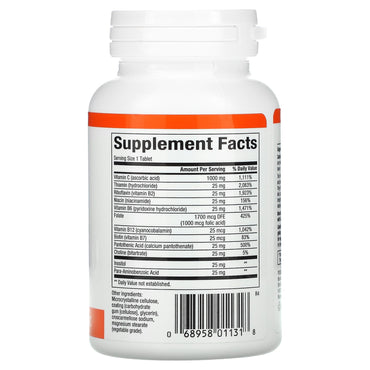 Natural Factors, Stress B Formula, Plus 1,000 mg Vitamin, 90 Tablets UPC 068958011318 | Hilife Vitamins