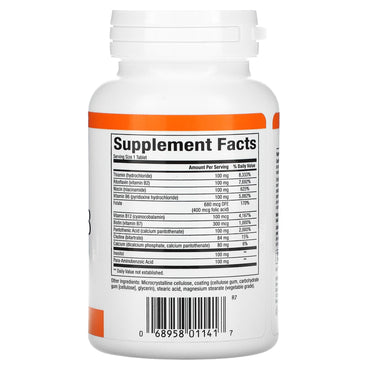 Natural Factors, Complete B, 100 mg, 90 Tablets UPC 068958011417 | Hilife Vitamins
