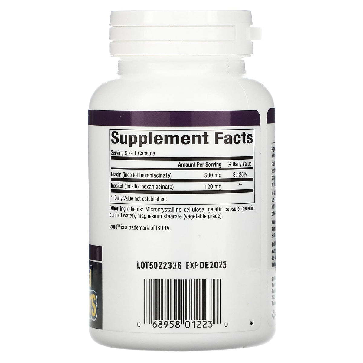 Natural Factors, No Flush Niacin, 500 mg, 90 Capsules UPC 068958012230 | Hilife Vitamins