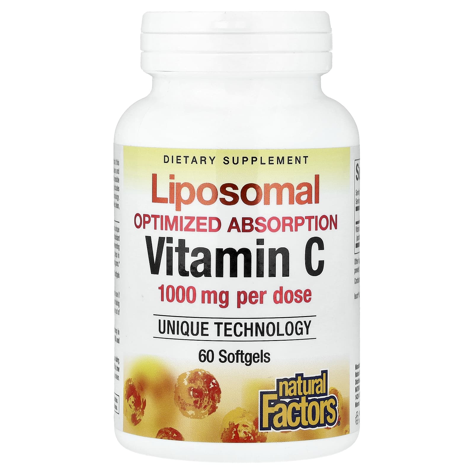 Natural Factors, Liposomal Vitamin C, 60 Softgels UPC 068958013237 | Hilife Vitamins