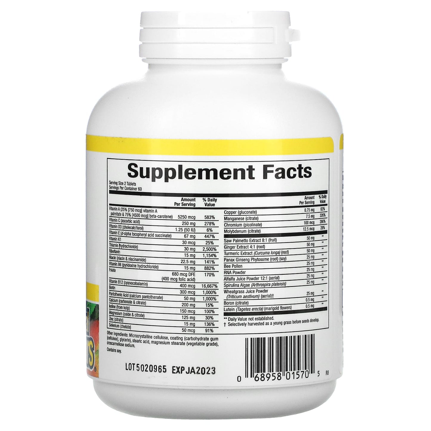 Natural Factors, MultiStart Men's, 120 Tablets UPC 068958015705 | Hilife Vitamins