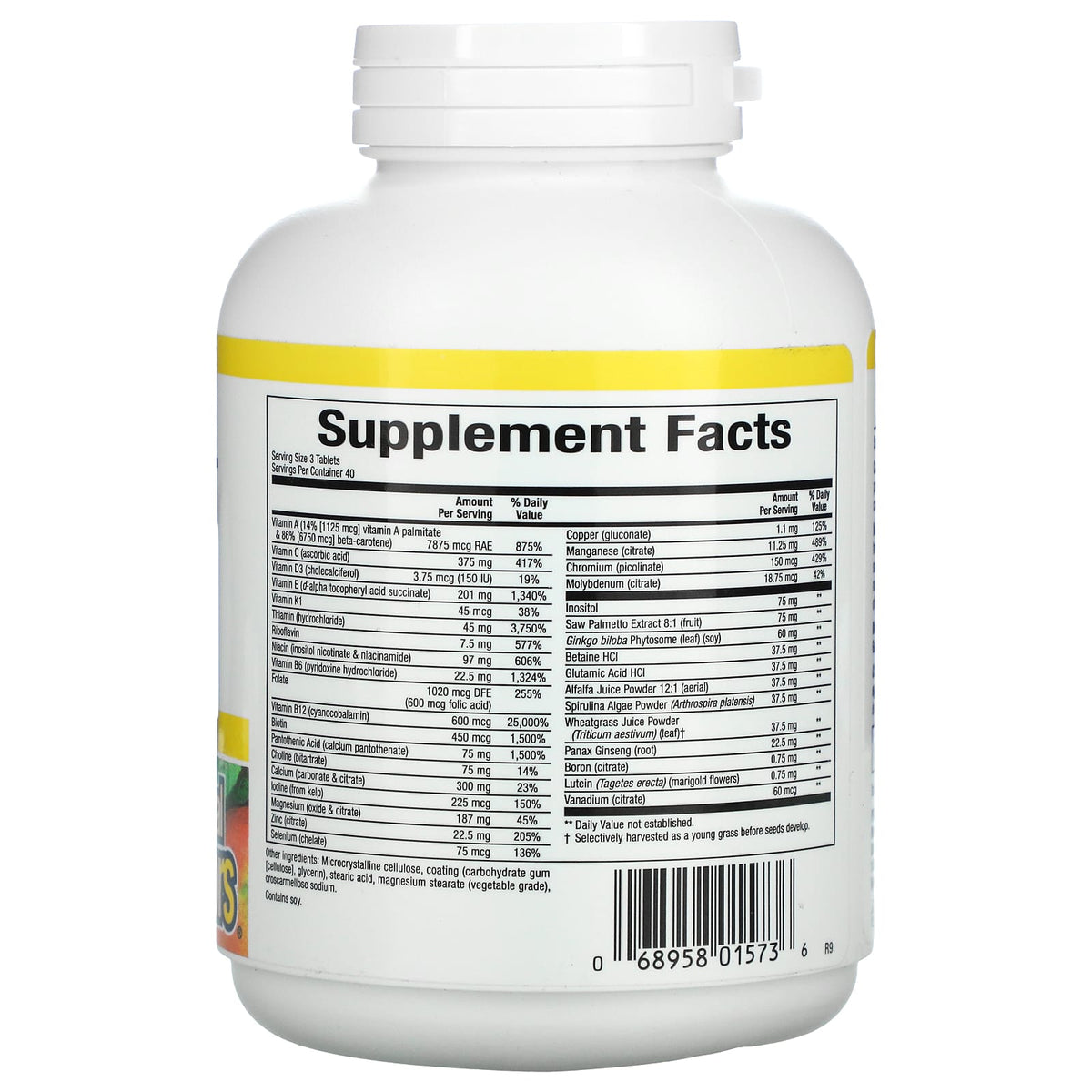 Natural Factors, Multistart Men's 50+, 120 Tablets UPC 068958015736 | Hilife Vitamins