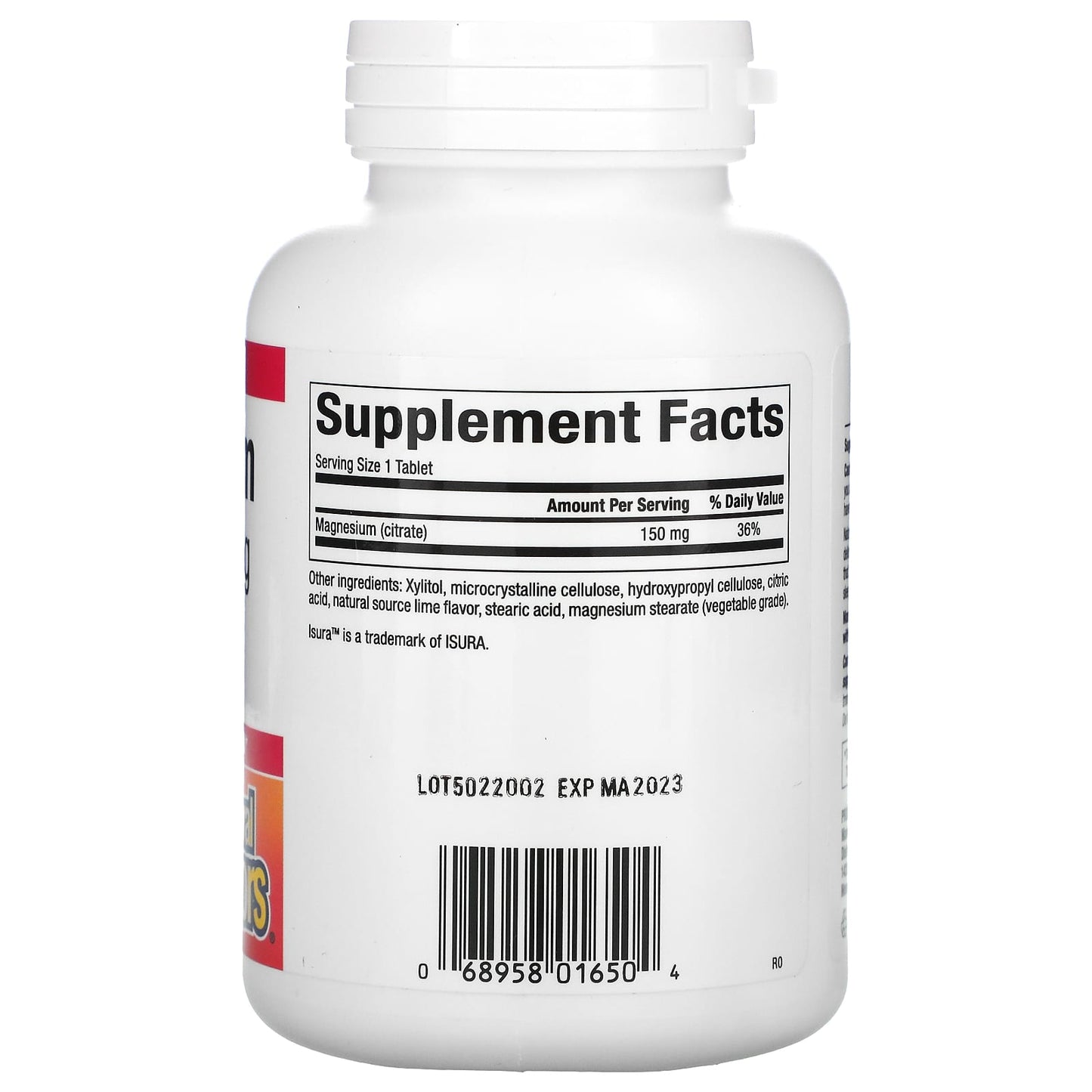 Natural Factors, Magnesium Citrate, Key Lime, 150 mg, 60 Chewable Tablets UPC 068958016504 | Hilife Vitamins