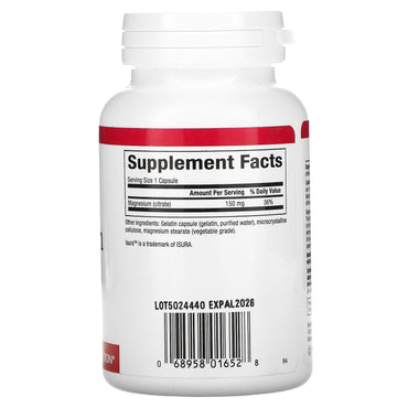 Natural Factors, Magnesium Citrate, 150 mg, 90 Capsules UPC 068958016528 | Hilife Vitamins