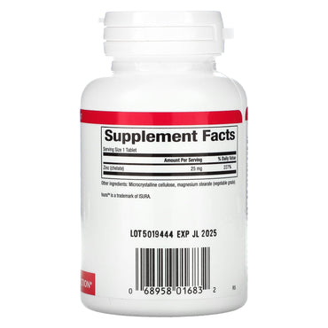 Natural Factors, Zinc Chelate, 25 mg, 90 Tablets UPC 068958016832 | Hilife Vitamins
