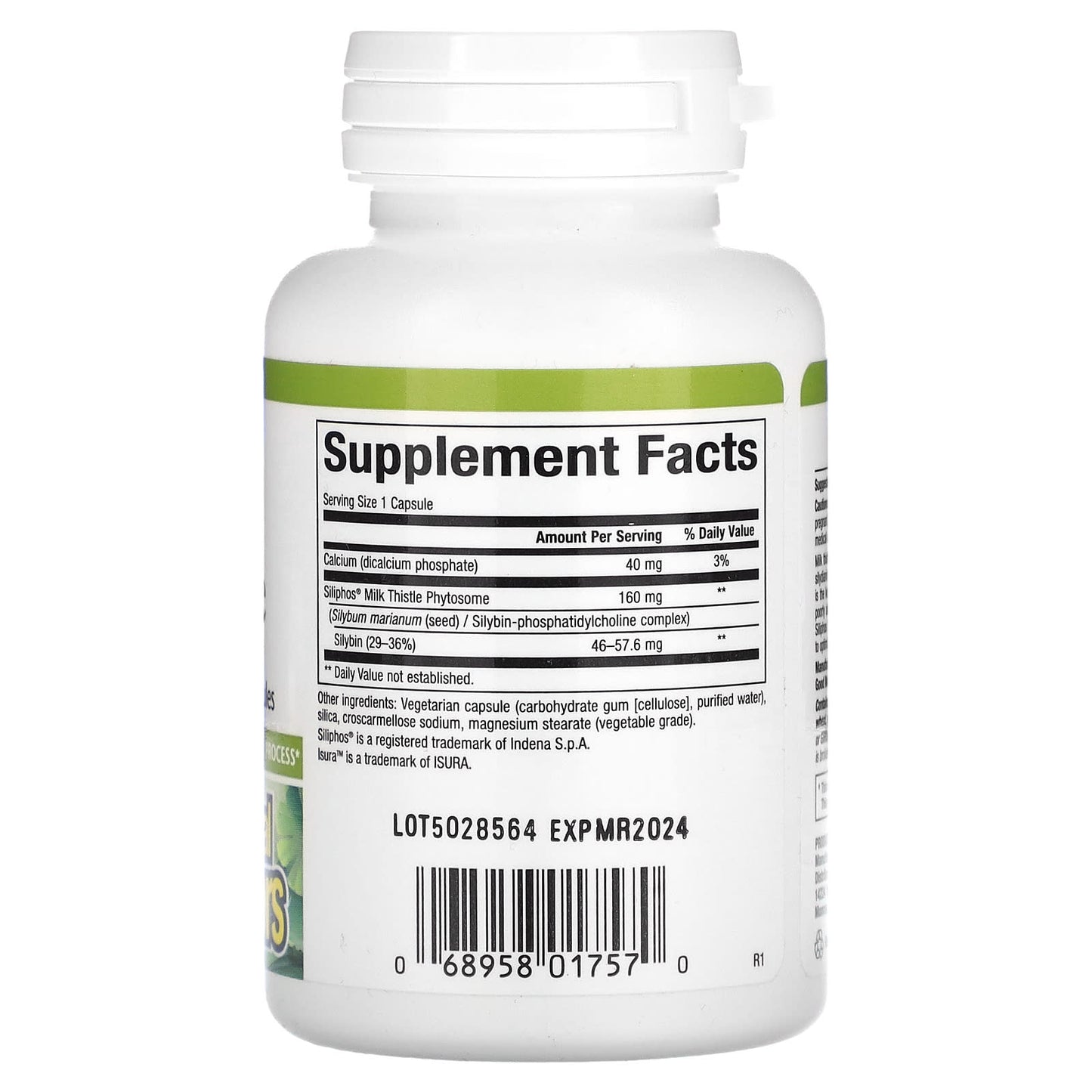Natural Factors, Premium Milk Thistle, 160 mg, 60 Capsules UPC 068958017570 | Hilife Vitamins