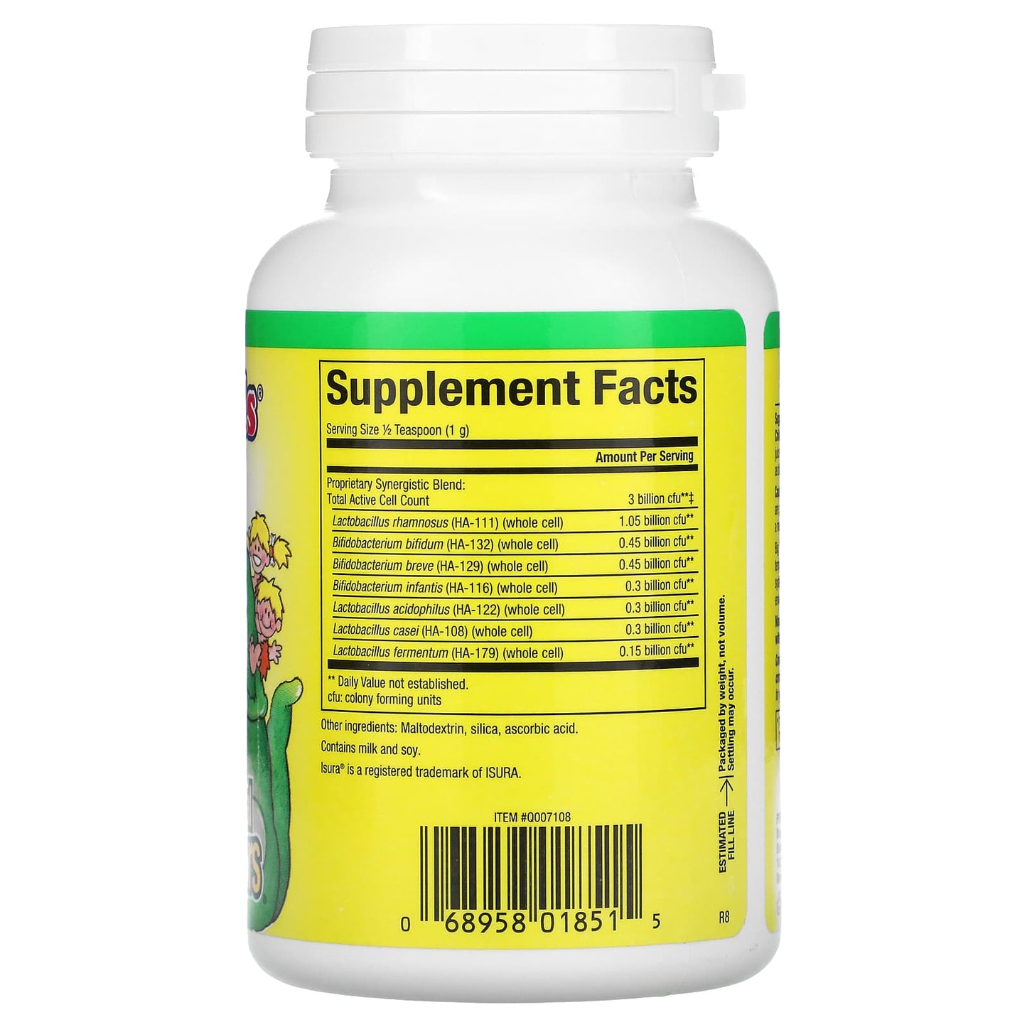 Natural Factors, BigFriends, Multi-Probiotic Powder, 3 B, 2 Oz Powder UPC 068958018515 | Hilife Vitamins