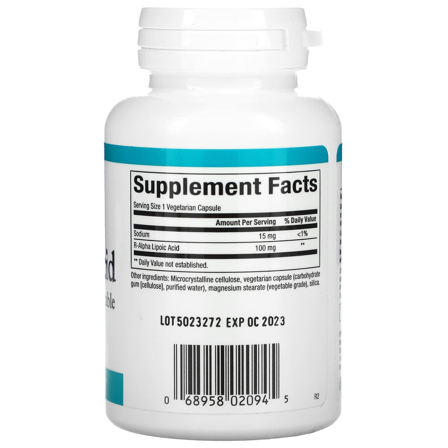 Natural Factors, R-Lipoic Acid, 100 mg, 60 Vegetarian Capsules UPC 068958020945 | Hilife Vitamins