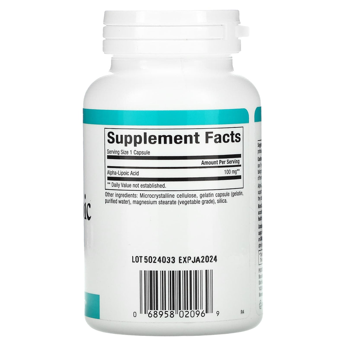 Natural Factors, Alpha-Lipoic Acid, 100 mg, 120 Capsules UPC 068958020969 | Hilife Vitamins