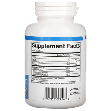 Natural Factors, OmegaFactors, Wild Alaskan Salmon Oil,, 90 Softgels UPC 068958022567 | Hilife Vitamins