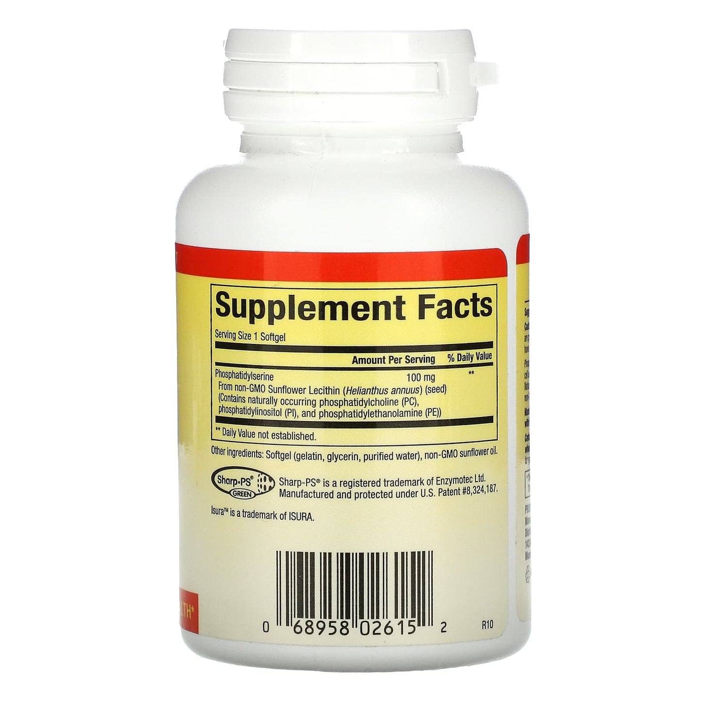 Natural Factors, PS, Phosphatidylserine, 100 mg, 30 Softgels UPC 068958026152 | Hilife Vitamins