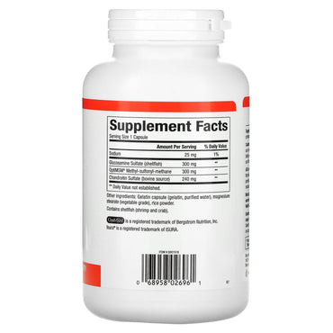 Natural Factors, MSM Joint Formula with Glucosamine &, 180 Capsules UPC 068958026961 | Hilife Vitamins