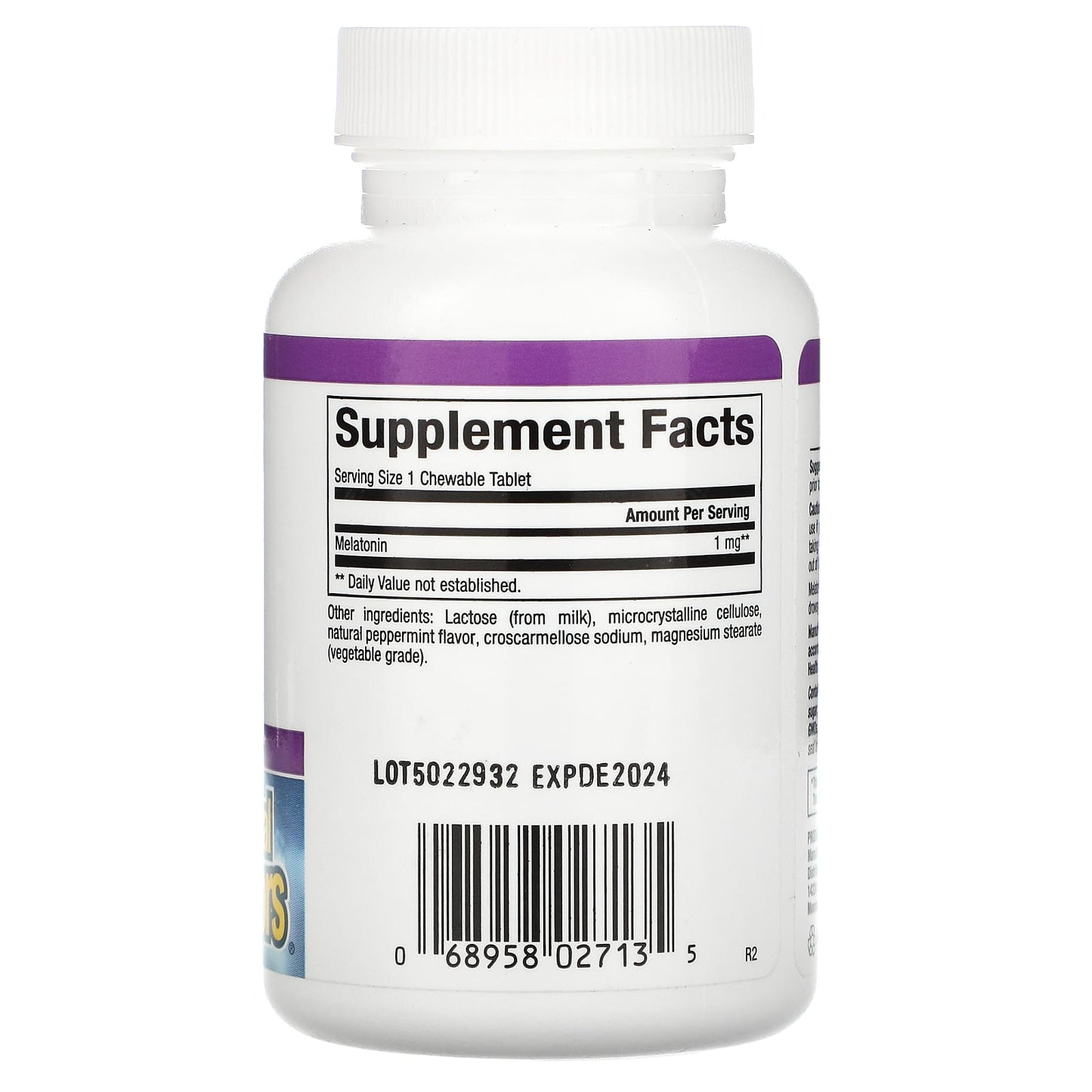 Natural Factors, Stress-Relax, Melatonin, 1 mg, 90 Tablets UPC 068958027135 | Hilife Vitamins