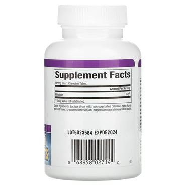 Natural Factors, Stress-Relax, Melatonin, 1 mg, 180 Tablets UPC 068958027142 | Hilife Vitamins