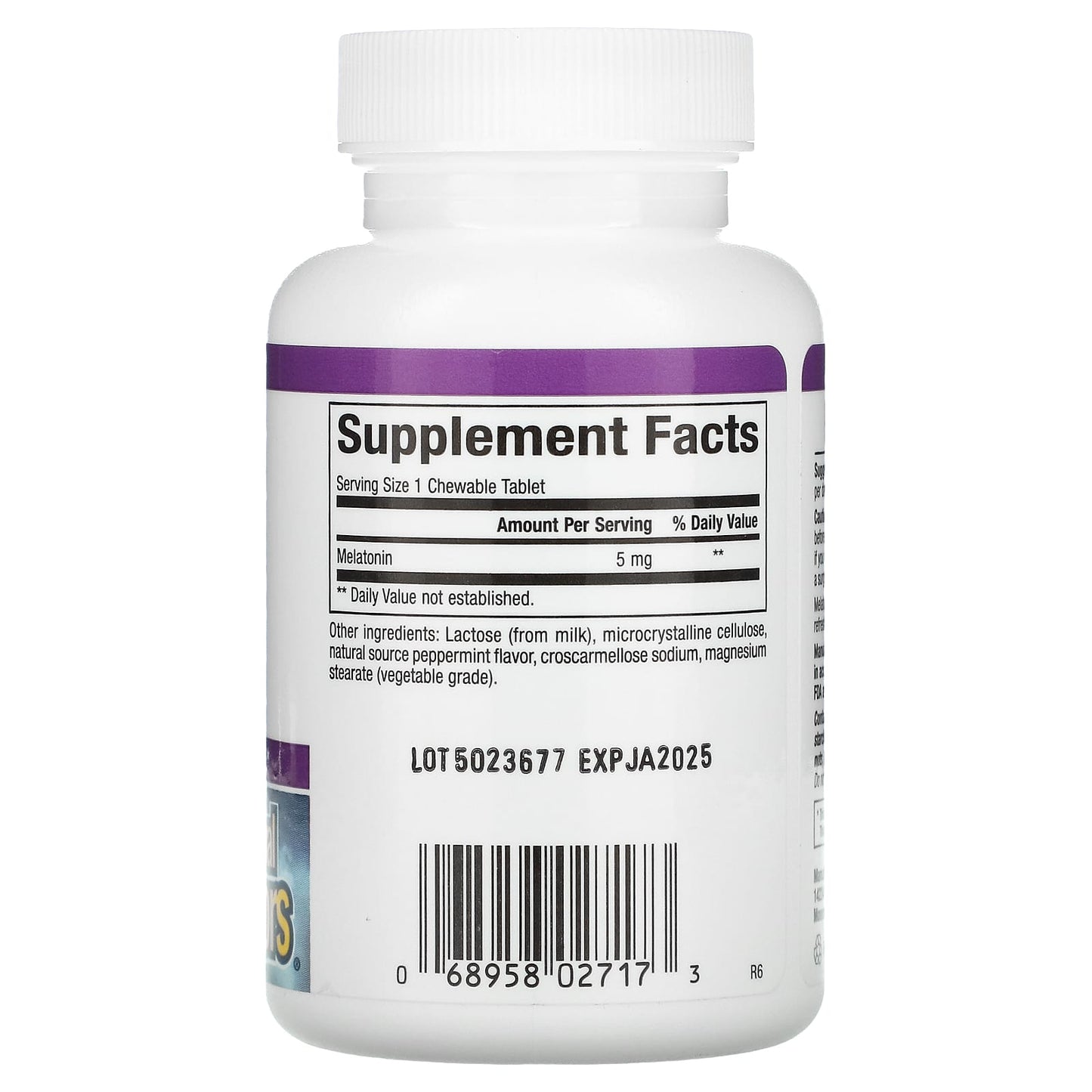 Natural Factors, Stress-Relax, Melatonin, 5 mg, 90 Chewables UPC 068958027173 | Hilife Vitamins