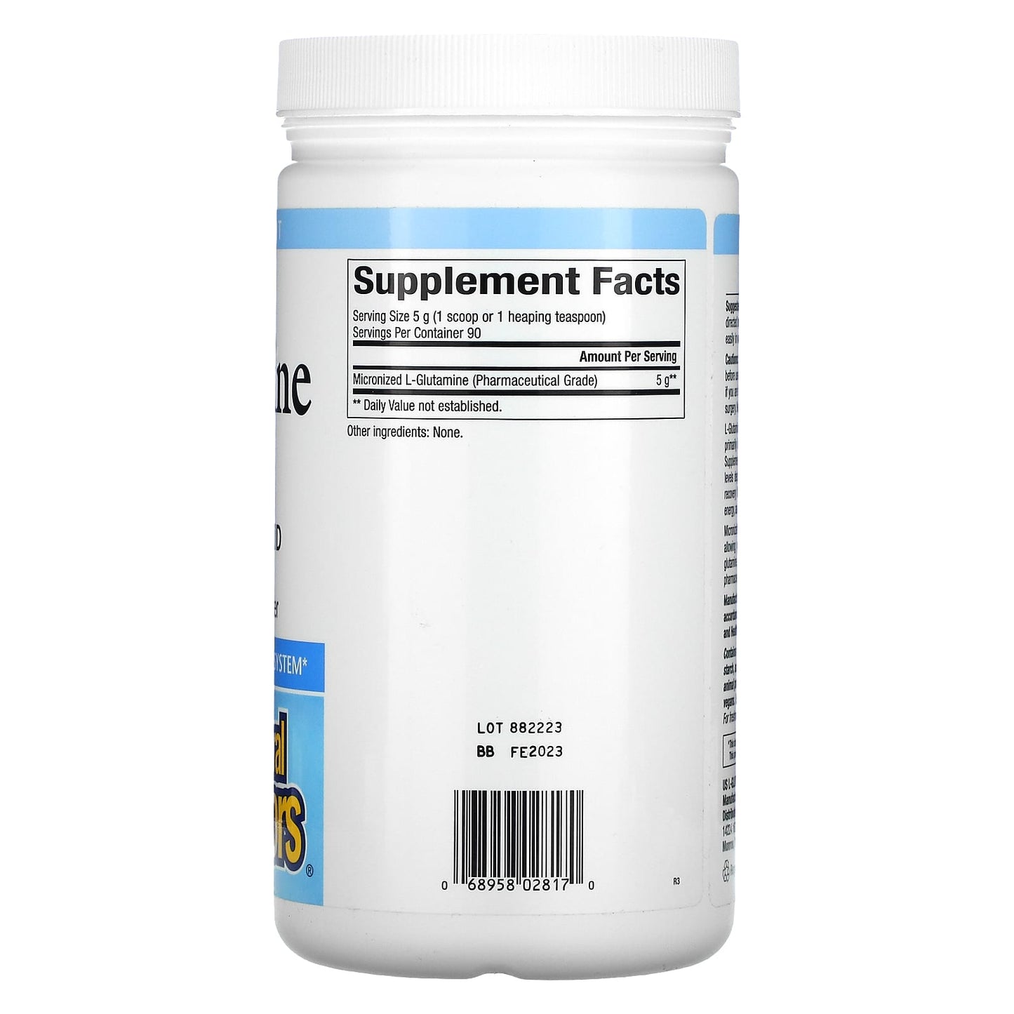 Natural Factors, Micronized L-Glutamine Powder, 5,000 mg, 16 Oz powder UPC 068958028170 | Hilife Vitamins
