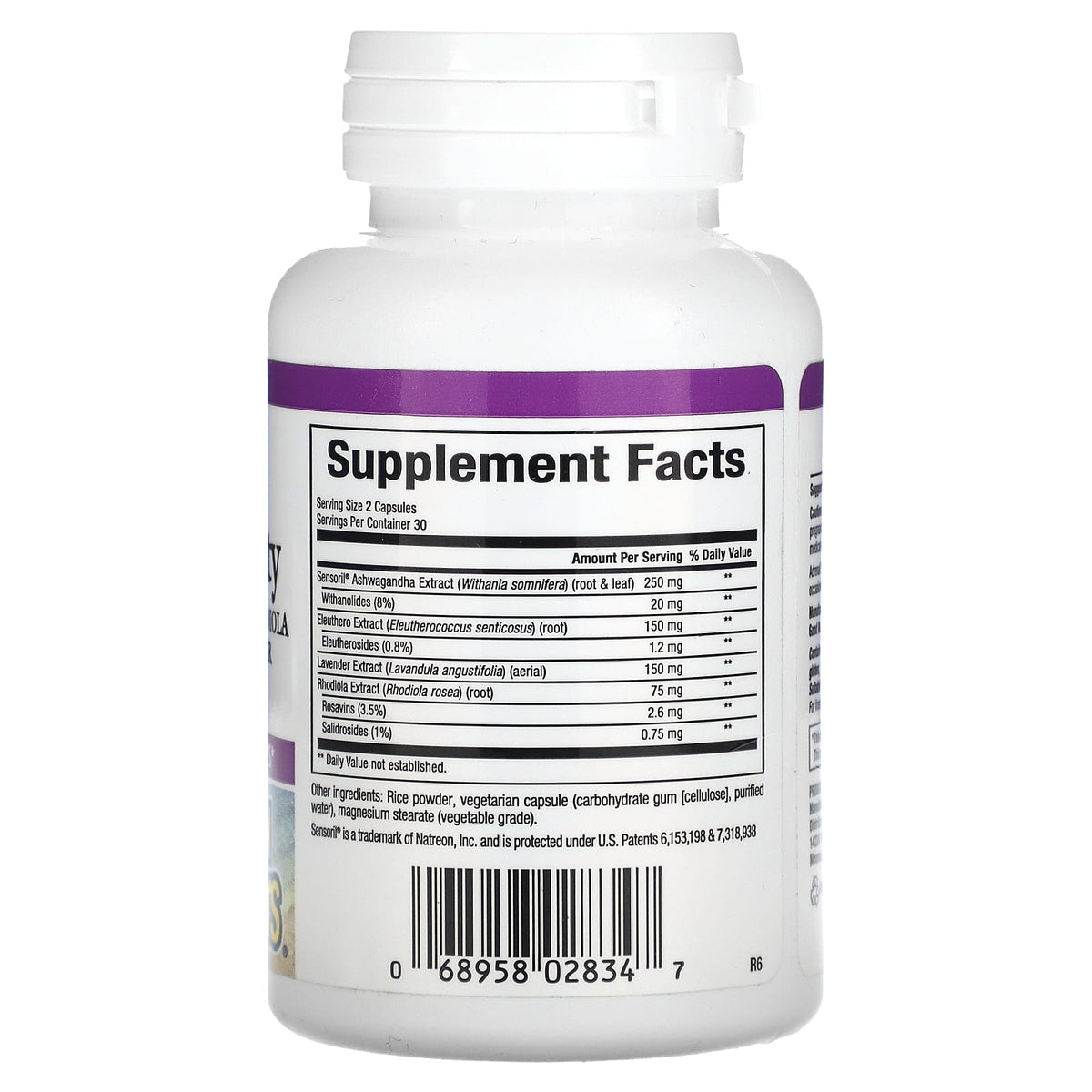 Natural Factors, Stress-Relax, Adrenal Serenity, 60 Capsules UPC 068958028347 | Hilife Vitamins