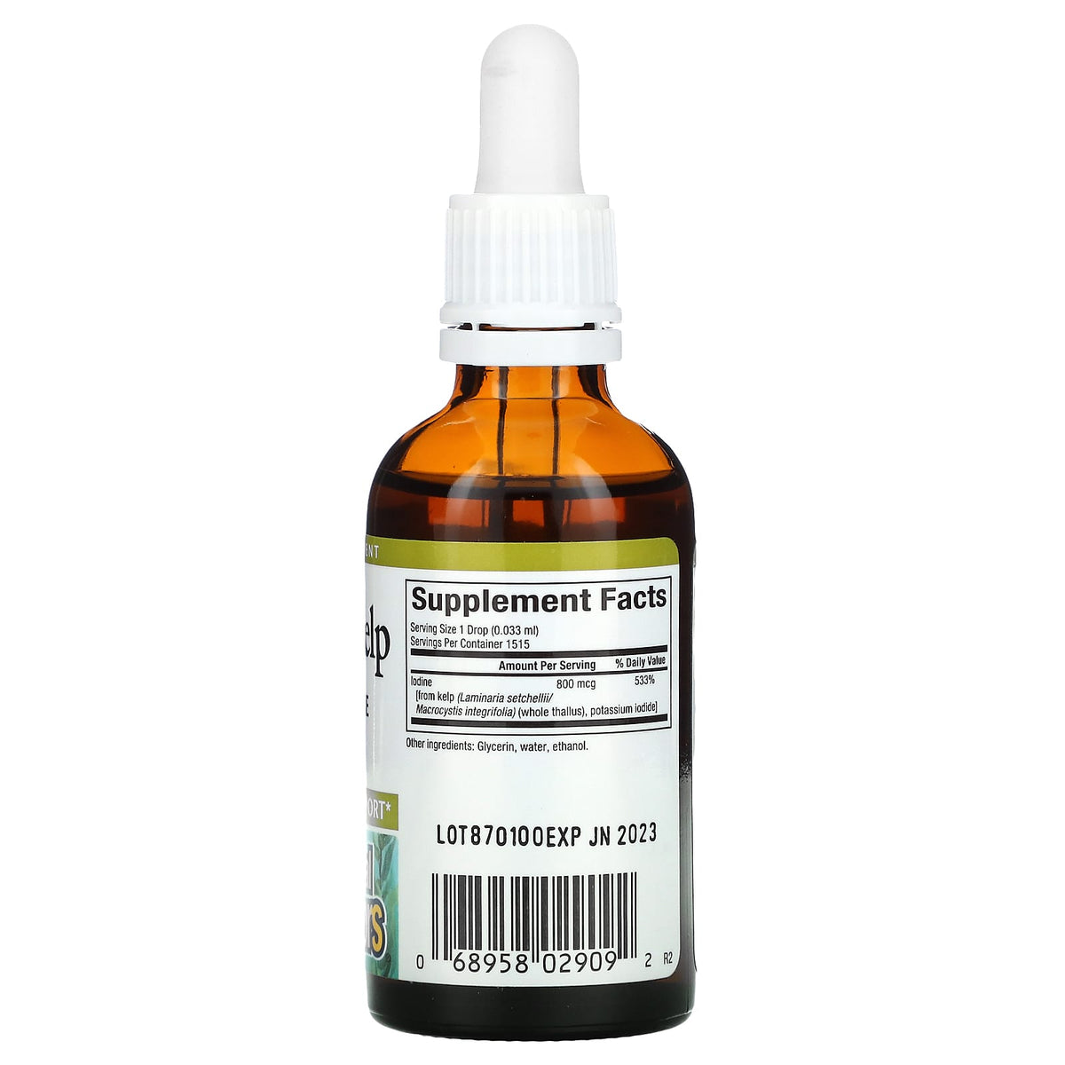 Natural Factors, Liquid Kelp, 800 mcg, 1.6 Oz UPC 068958029092 | Hilife Vitamins