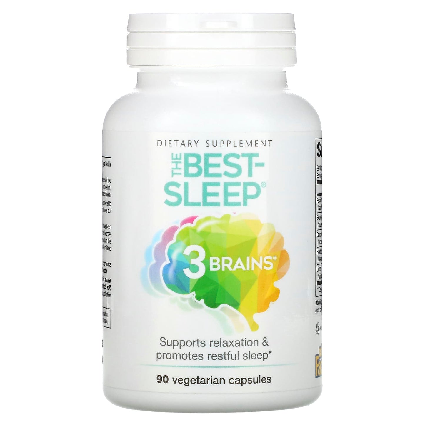 Natural Factors, 3 Brains, The Best-Sleep, 90 Vegetarian Capsules UPC 068958030586 | Hilife Vitamins