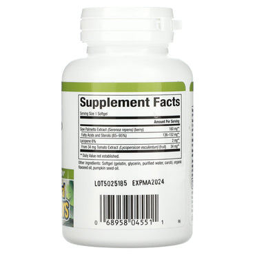 Natural Factors, HerbalFactors, Saw Palmetto with Lycope, 60 Softgels UPC 068958045511 | Hilife Vitamins