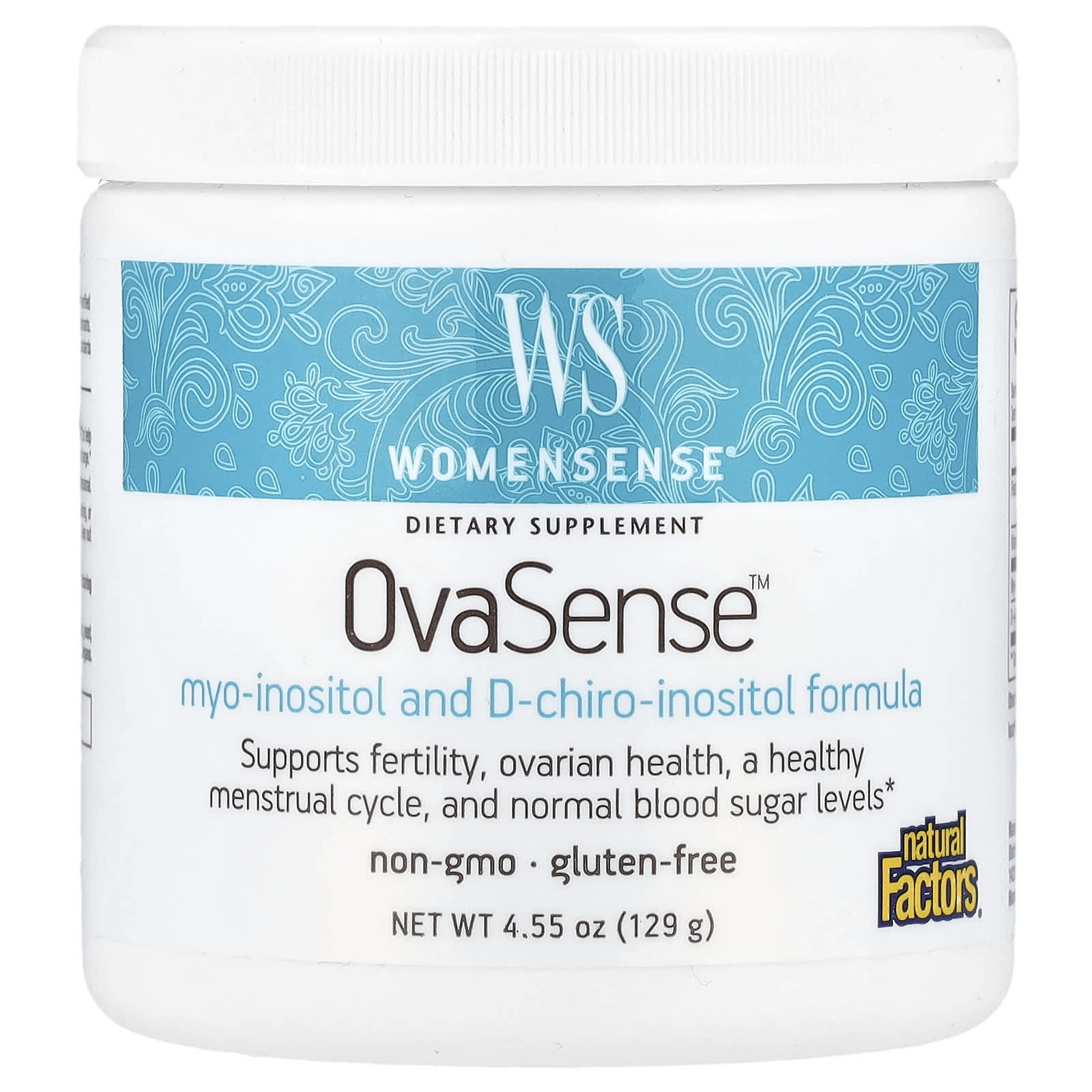Natural Factors, Womensense, OvaSense, 4.55 oz UPC 068958049939 | Hilife Vitamins