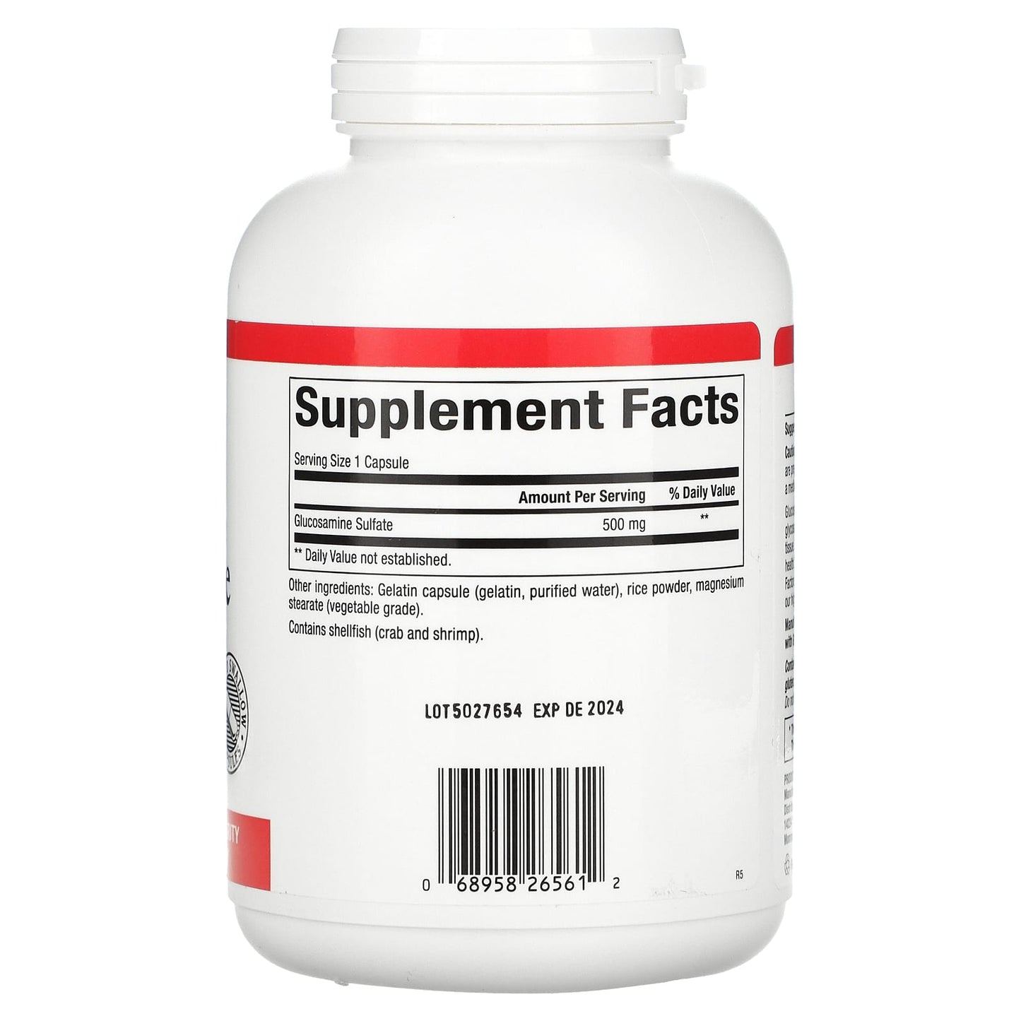 Natural Factors, Glucosamine Sulfate, 500 mg, 360 Capsules UPC 068958265612 | Hilife Vitamins