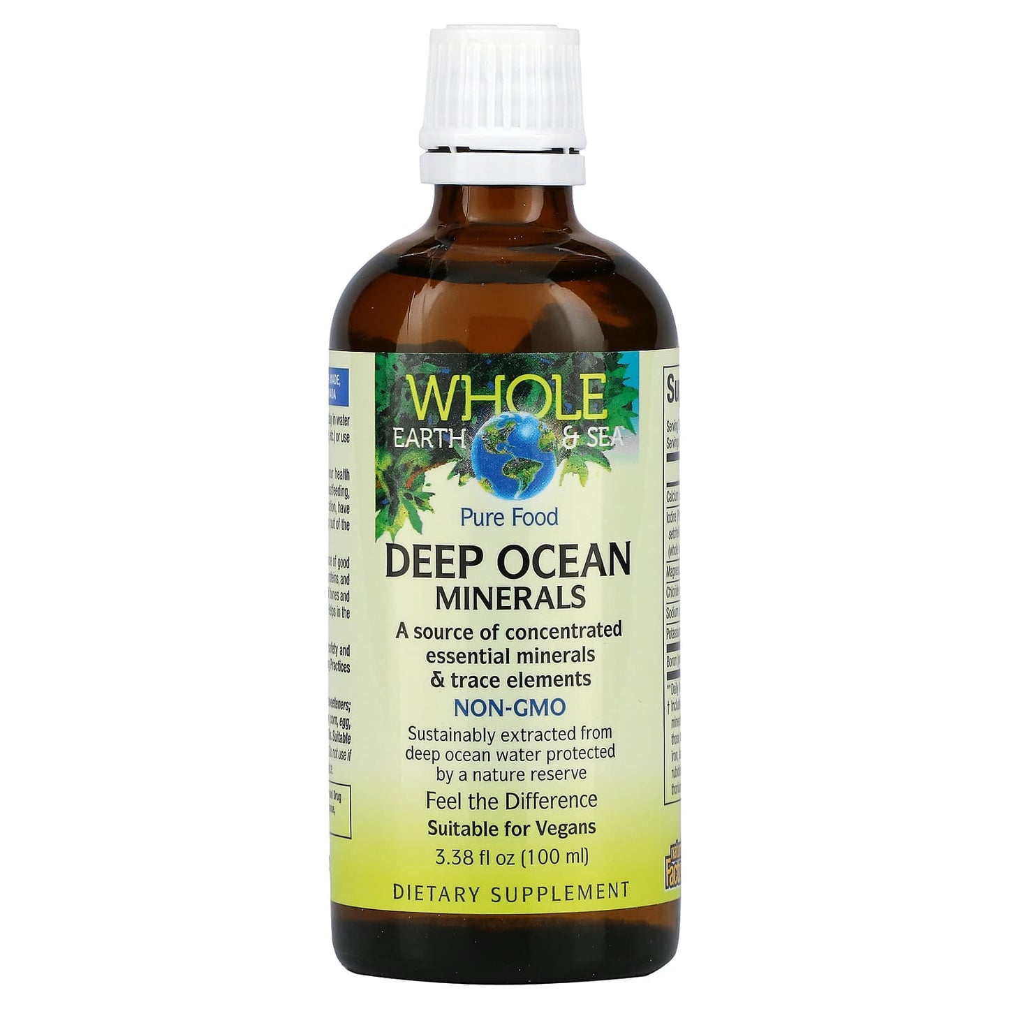 Natural Factors, Whole Earth & Sea, Deep Ocean Minerals, 3.38 oz UPC 068958355146 | Hilife Vitamins