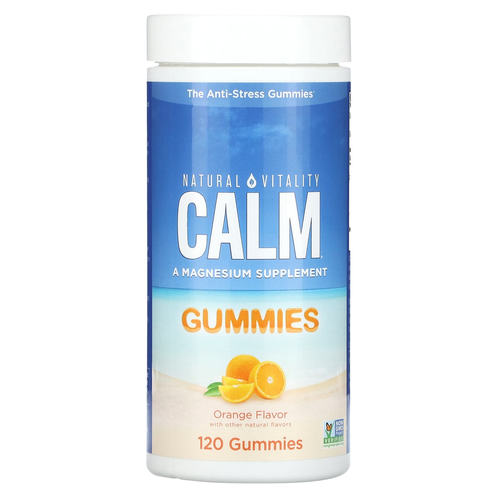 Natural Vitality, Calm Gummies Orange Flavor, 120 Gummies UPC 183405043084 | HiLife Vitamins