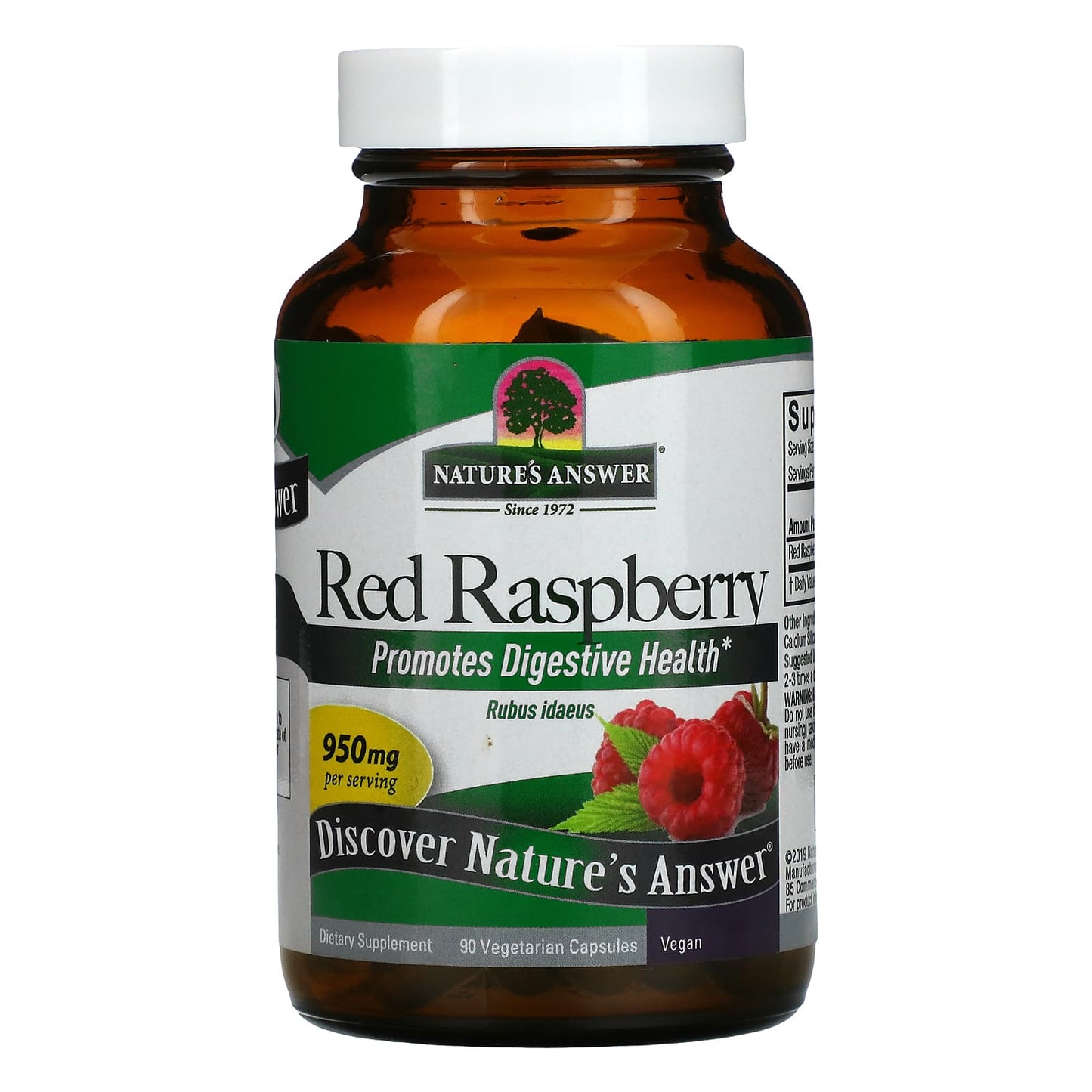 Nature’s Answer, Red Raspberry Leaf, 90 Capsules UPC 083000163180 | Hilife Vitamins