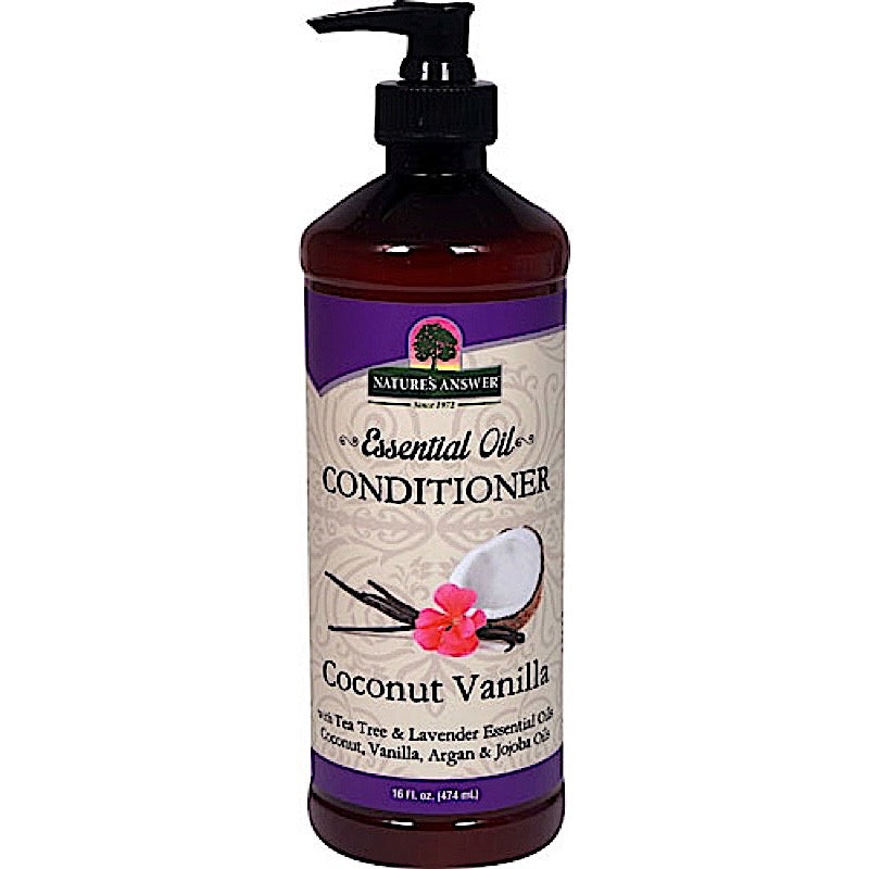 Nature’s Answer, Essential Oil Conditioner Coconut Vanilla, 16 Oz UPC 083000168505 | Hilife Vitamins