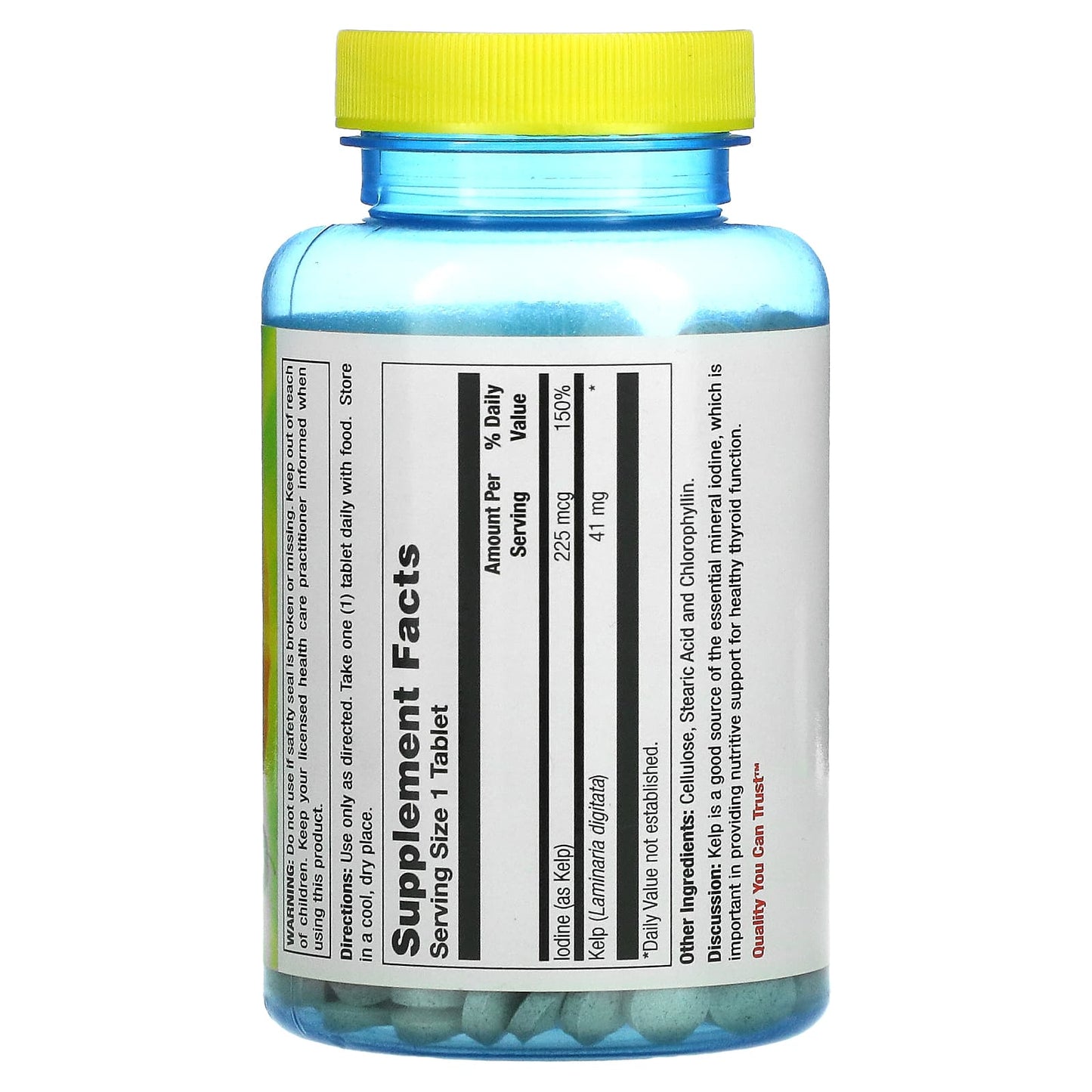 Nature’s Life, Kelp Icelandic 41mg, 500 Tablets UPC 040647002319 | HiLife Vitamins