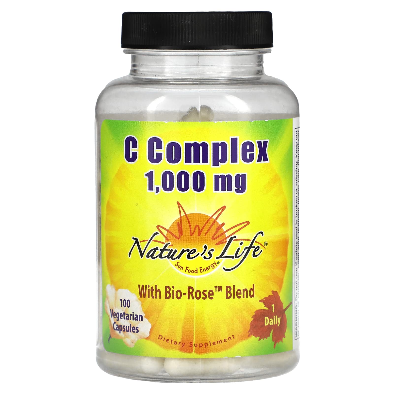 Nature’s Life, C Complex 1000 mg, 100 Vegetarian Capsules UPC 040647003217 | HiLife Vitamins