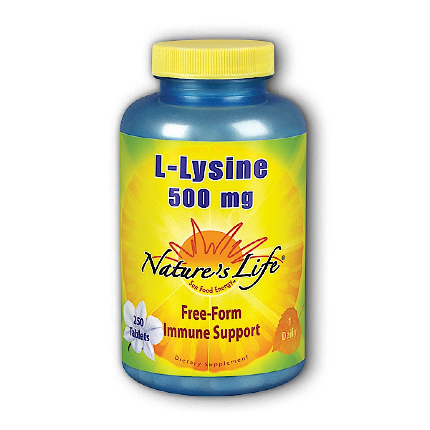 Nature’s Life, L-Lysine 500mg, 250 Tablets UPC 040647003286 | HiLife Vitamins