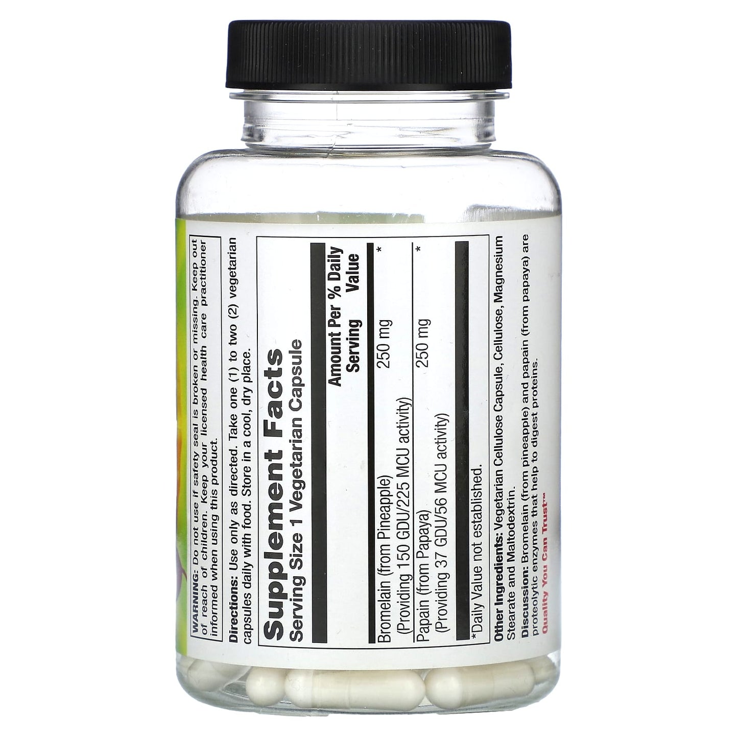 Nature’s Life, Bromelain & Papain 250/250mg, 100 Vegetarian Capsules UPC 040647003552 | HiLife Vitamins