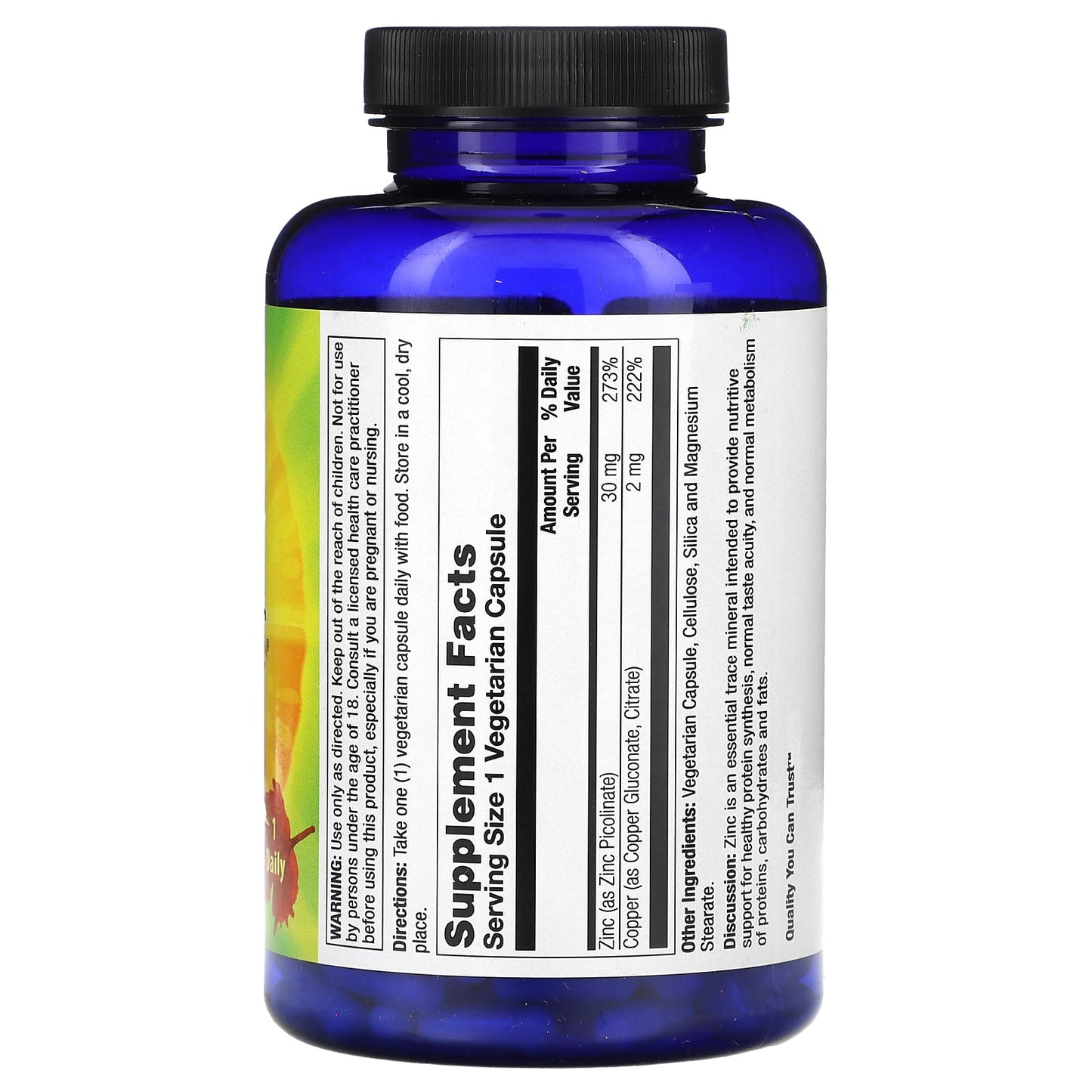 Nature’s Life, Zinc, 30 mg, 250 Capsules UPC 040647004368 | HiLife Vitamins