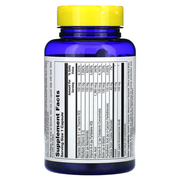 Nature’s Life, B-Complex High Folic Acid 100 mg, 100 Capsules UPC 040647004405 | HiLife Vitamins