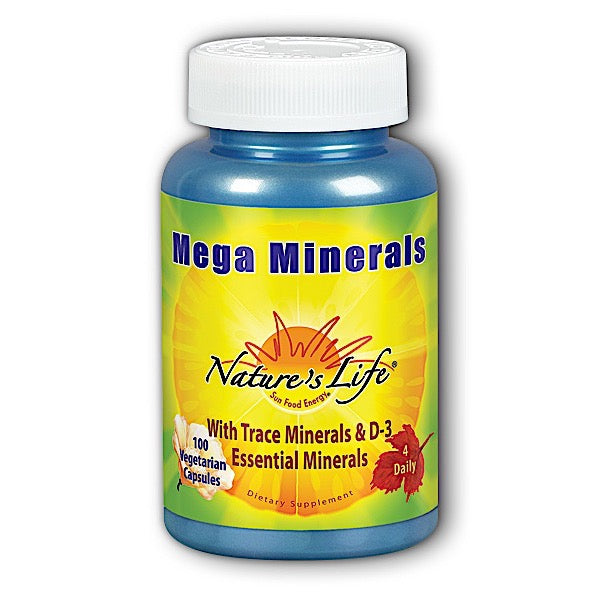 Nature’s Life, Minerals Mega, 100 Capsules UPC 040647004498 | HiLife Vitamins