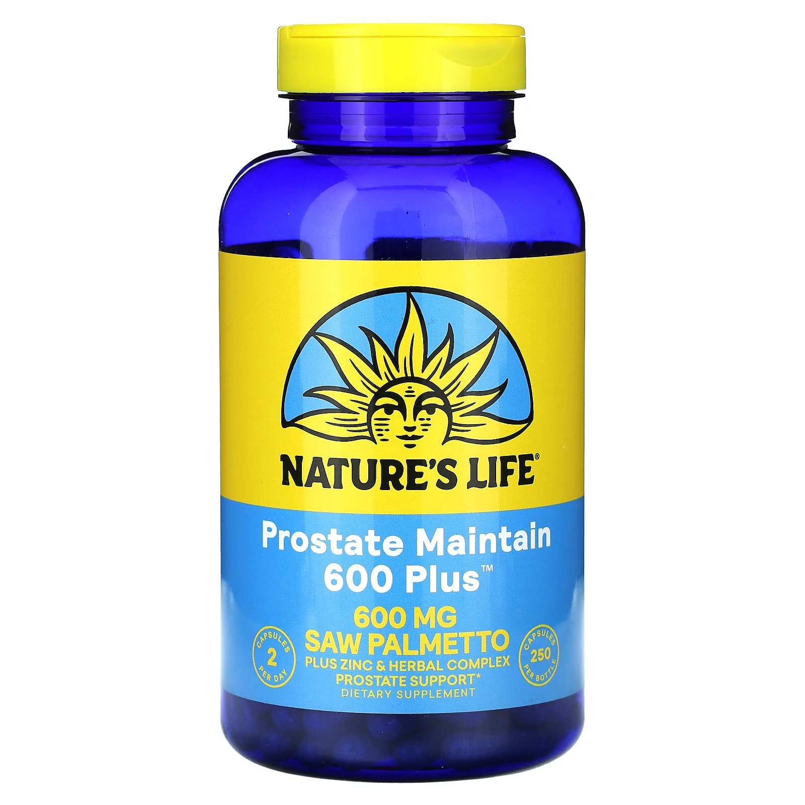 Nature’s Life, Prostate Maintain 600 Plus, 250 Capsules UPC 040647006164 | HiLife Vitamins