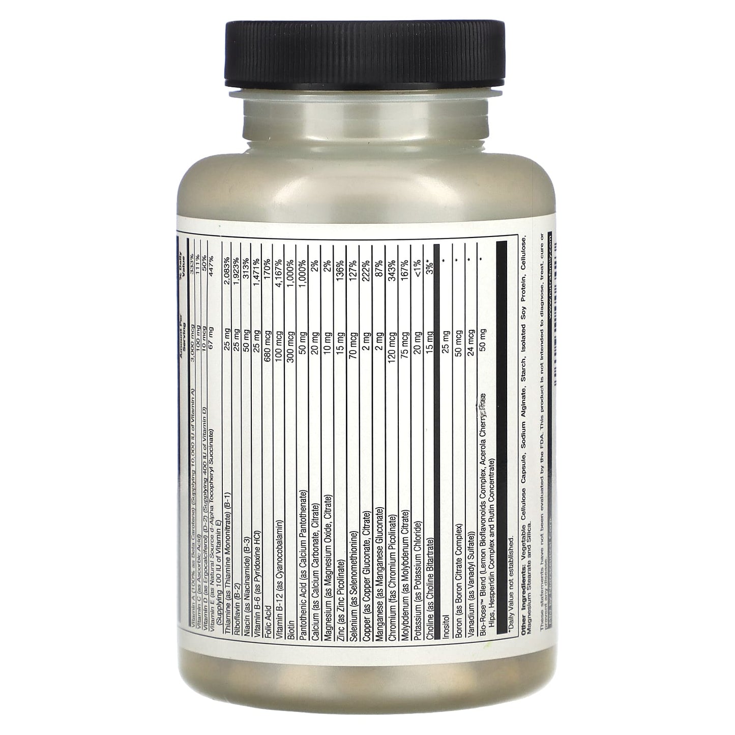 Nature’s Life, One Daily Multiple, 60 Vegetarian Capsules UPC 040647006423 | HiLife Vitamins