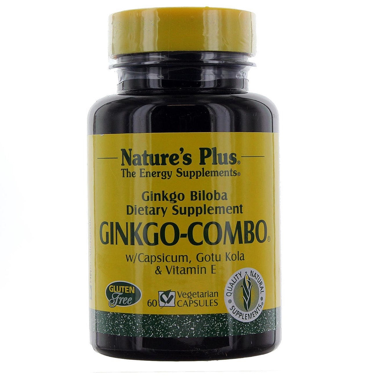 Nature's Plus, Ginkgo Combo, 60 Vegetarian Capsules UPC 097467010918 | Hilife Vitamins