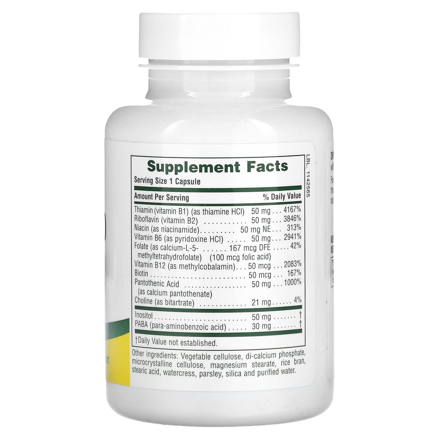 Nature's Plus, Super B-50, 90 Vegetarian Capsules UPC 097467013209 | Hilife Vitamins