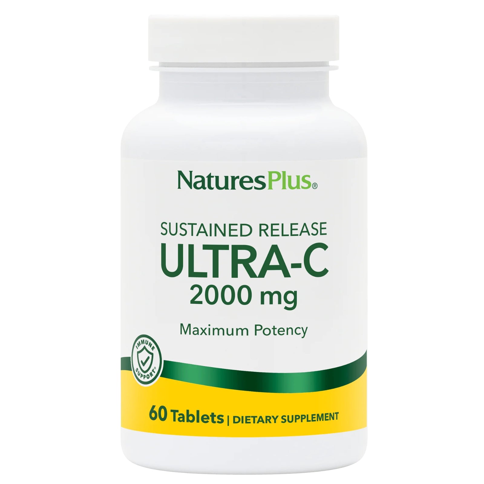 Nature's Plus, Sustained Release Ultra-C 2000 mg, 60 Tablets UPC 097467022201 | Hilife Vitamins